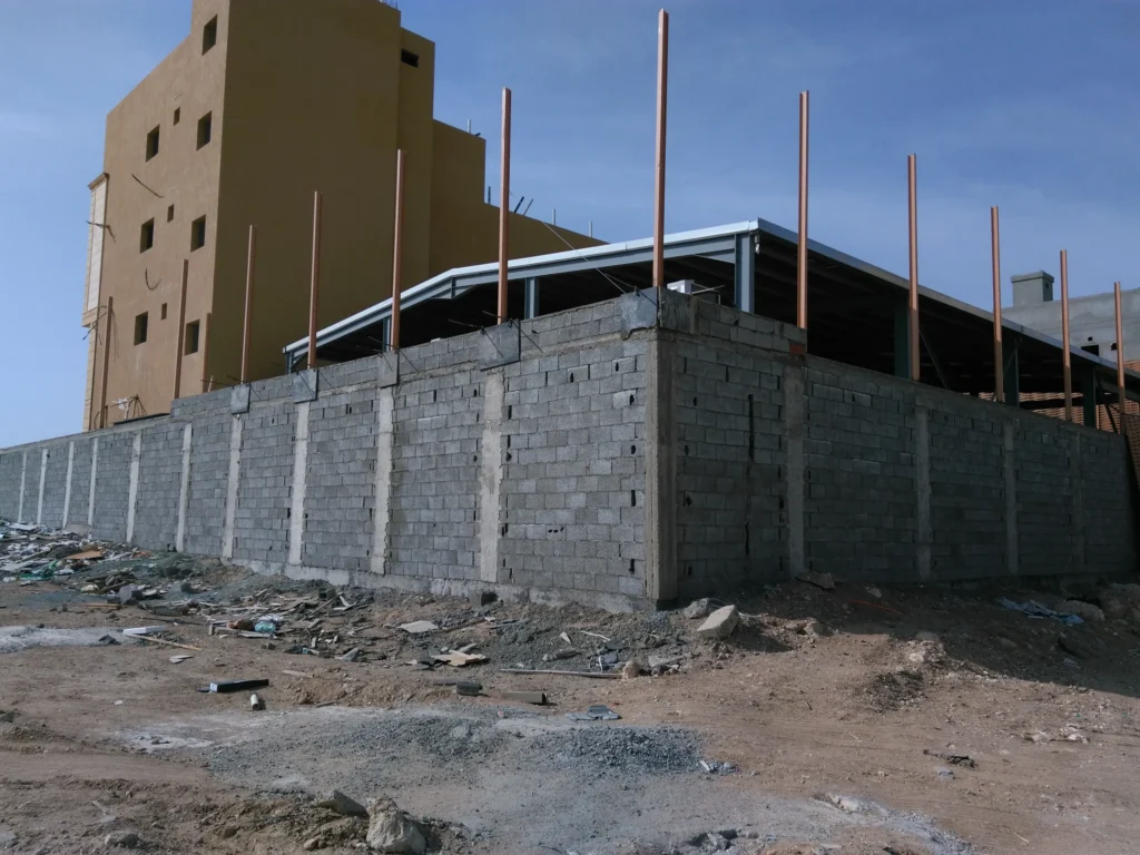Wood Partition — Plywood & Zinc Fencing — KBH Construction (photo 2)