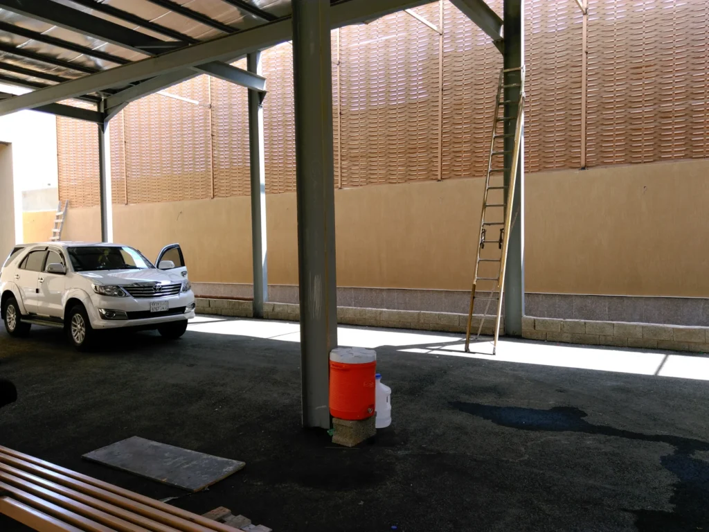 Wood Partition — Plywood & Zinc Fencing — KBH Construction (photo 4)
